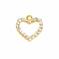 Diamante Heart Charm