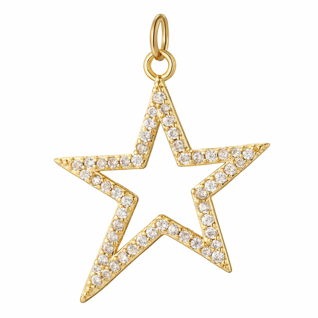 Large Gold Star Charm
