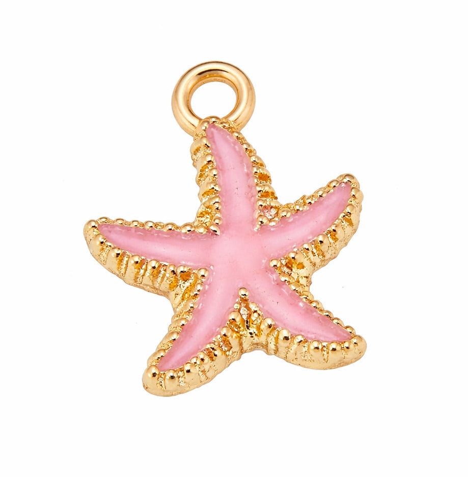 Pink Starfish Charm
