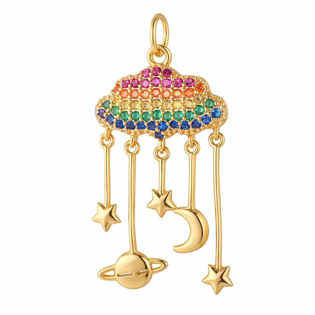 Rainbow Cloud Charm