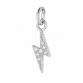 Silver Thunderbolt Charm
