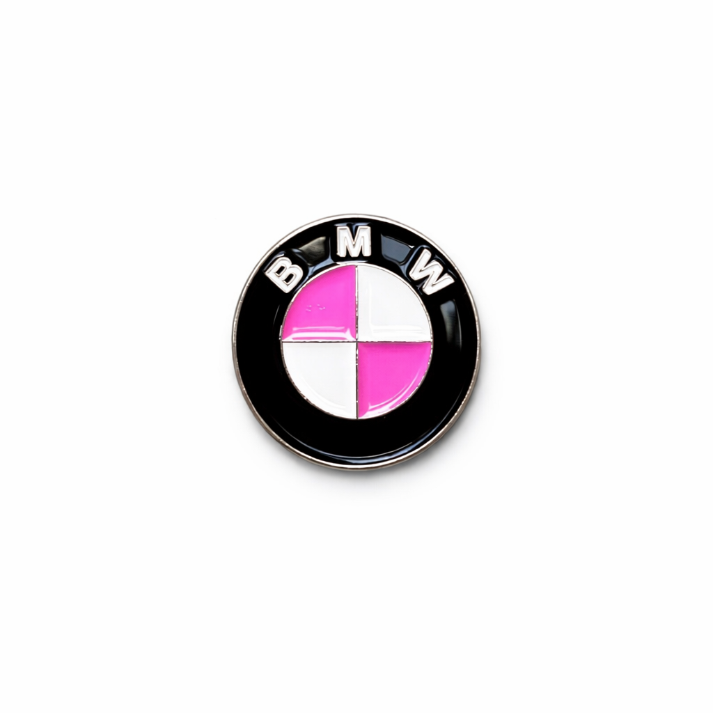 Pink BMW Logo Sticker