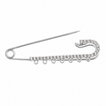 Silver Safety Pin (5 charms)
