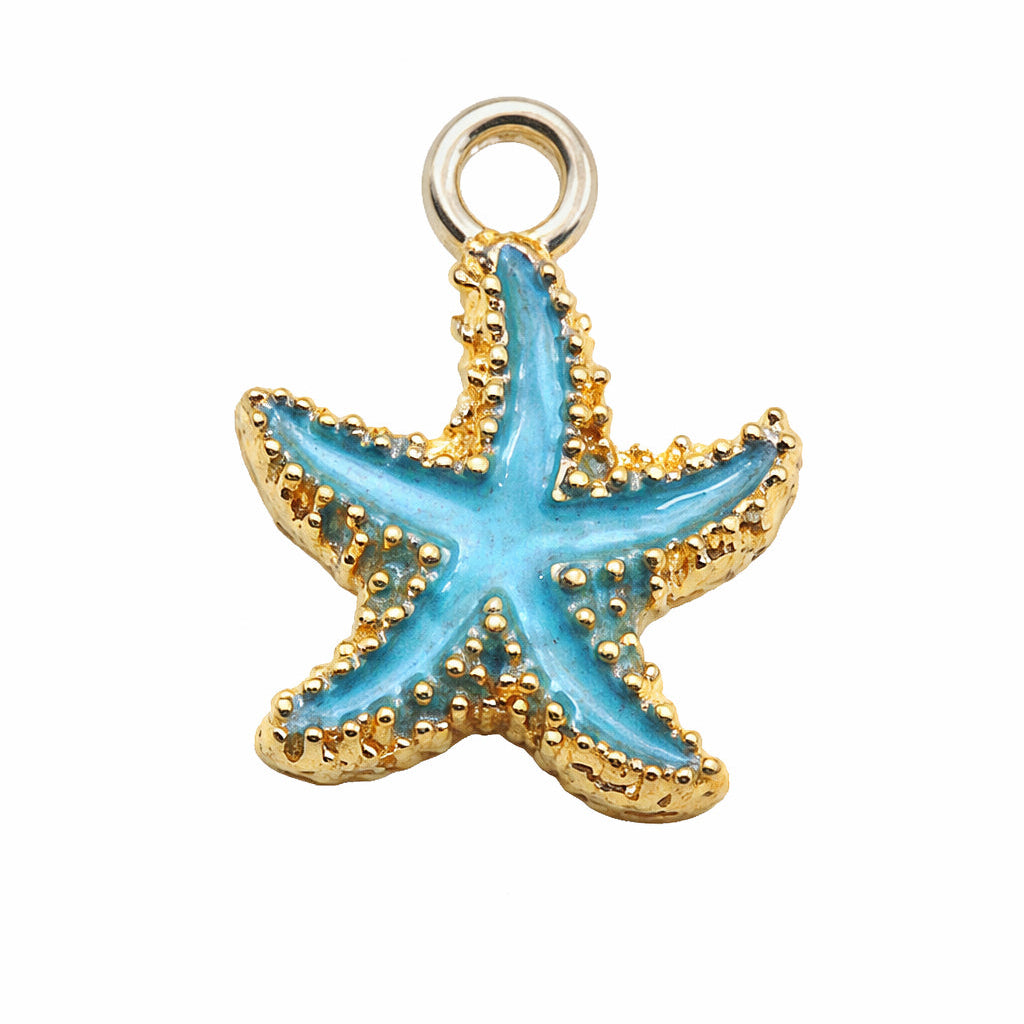 Blue Starfish Charm