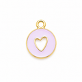 Round Heart Charm