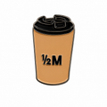 1/2M Coffee Brown Sticker