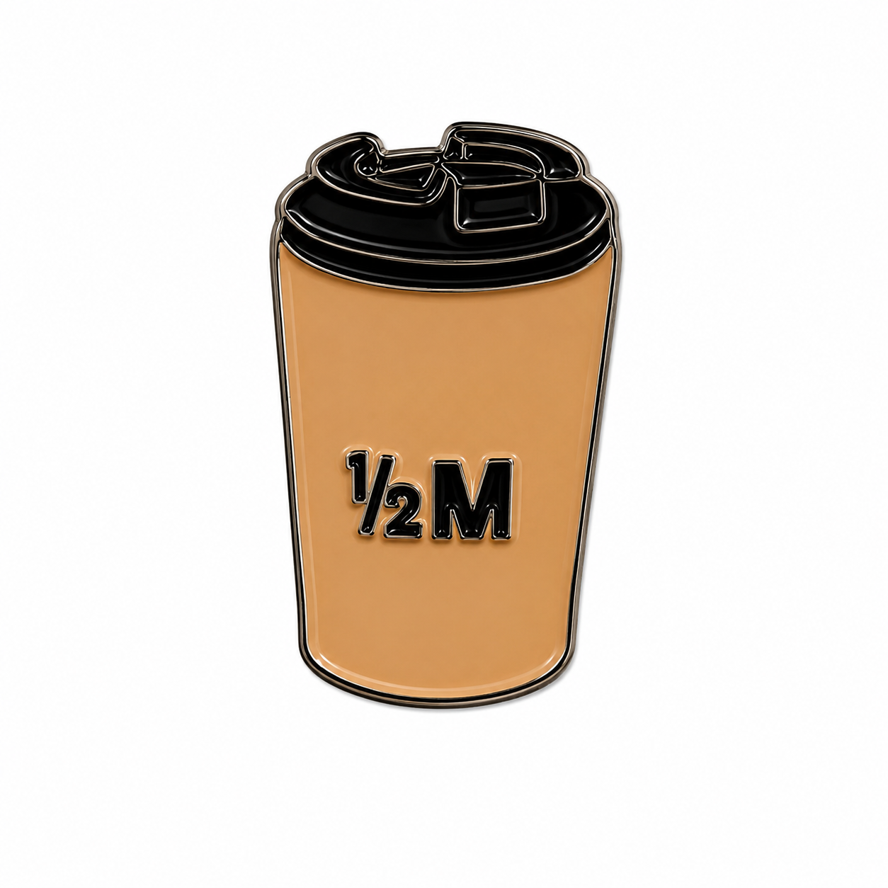1/2M Coffee Brown Sticker