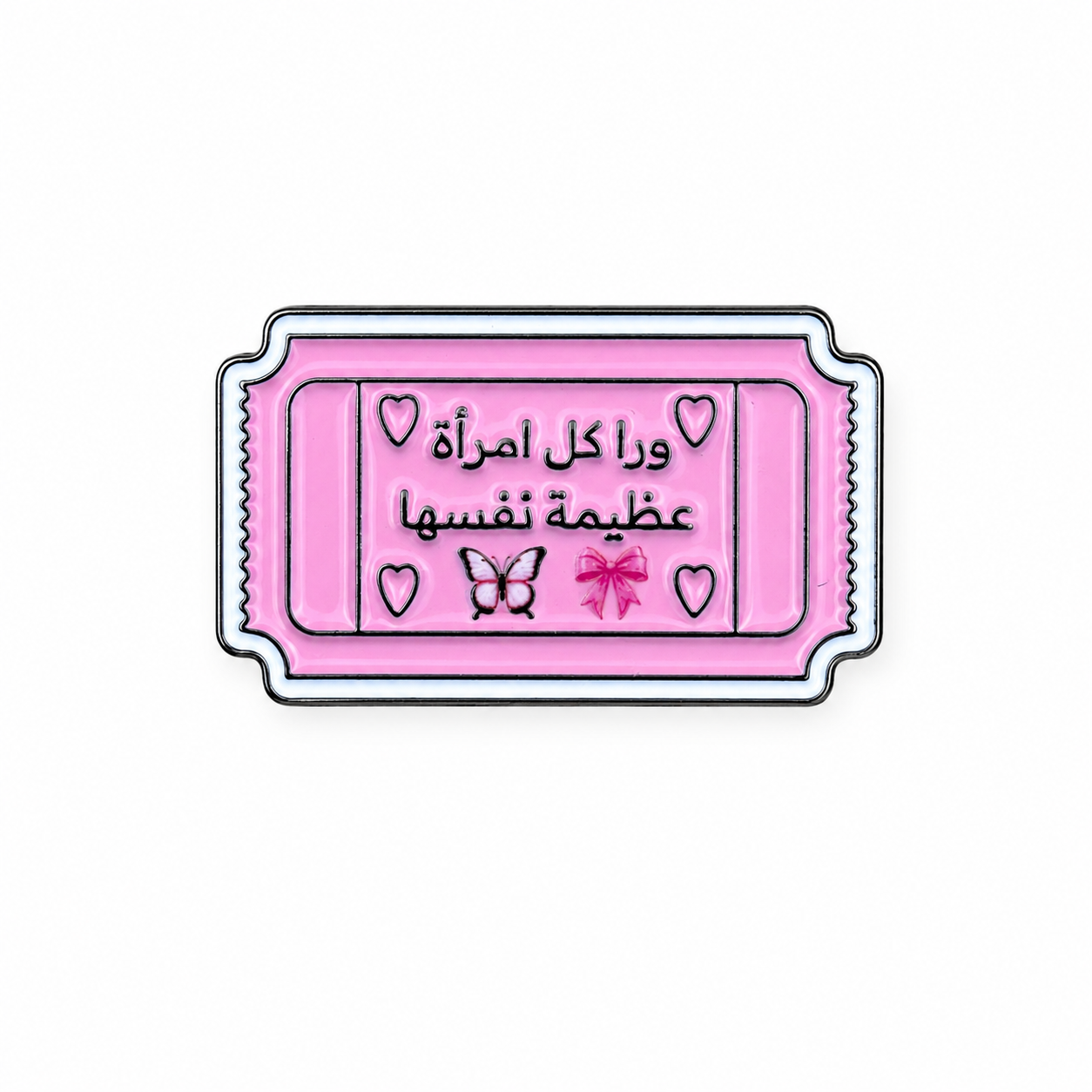 Pink Ticket Sticker