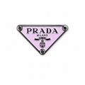 Light Pink Prada Logo Sticker