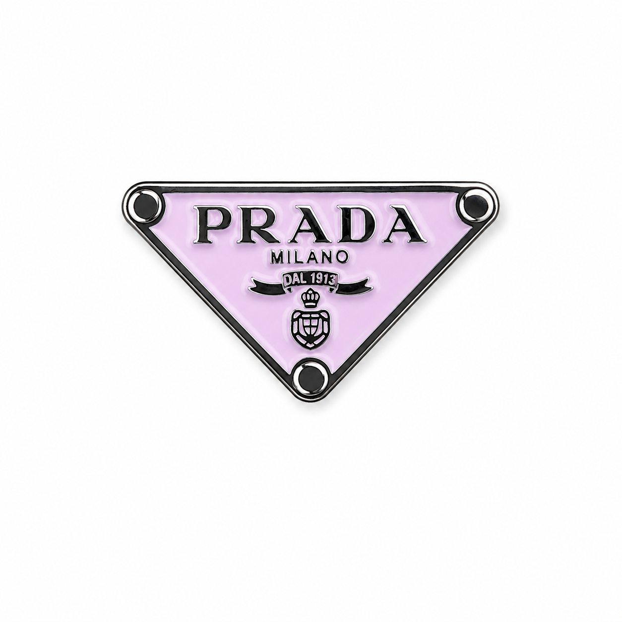 Light Pink Prada Logo Sticker