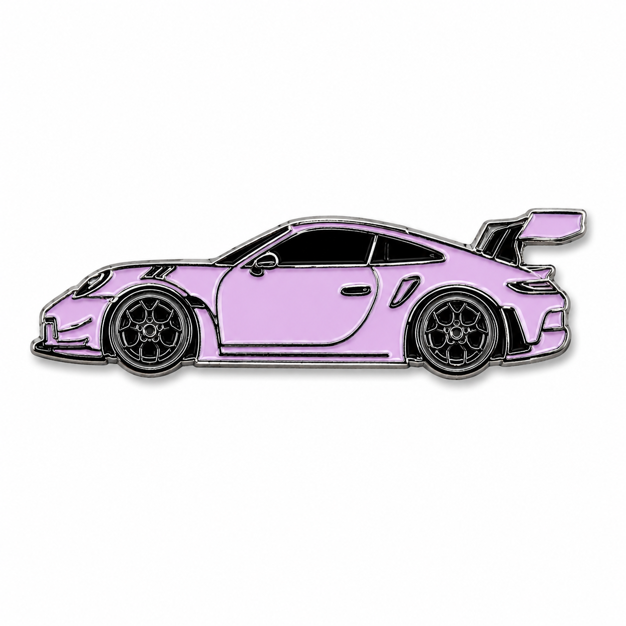 Pink Sports Car Sticker
