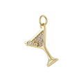 Gold Drink Charm