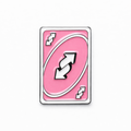 Pink Uno Card Sticker
