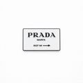 Prada White Logo Sticker