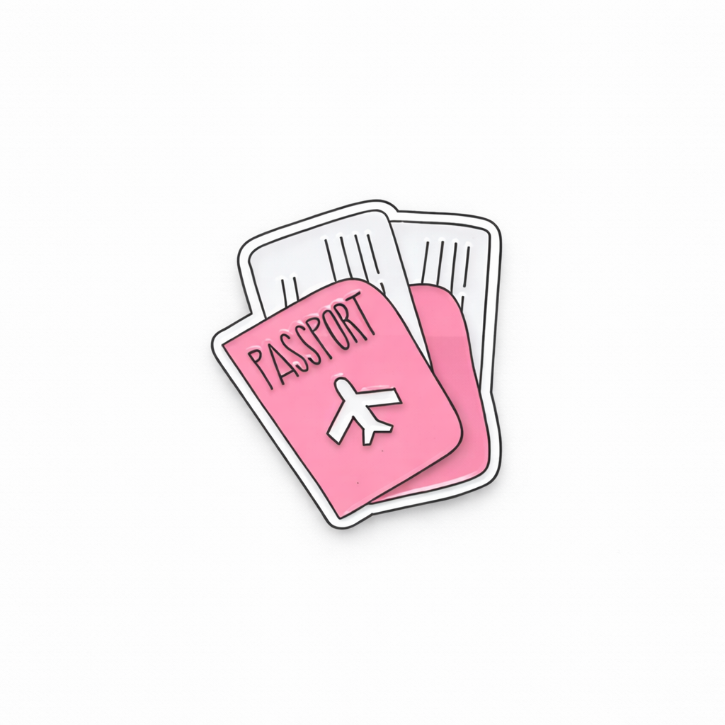 Pink Passport Sticker